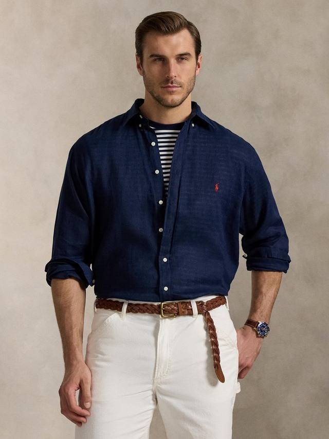 Рубашка из льна Big & Tall Ralph Lauren, Newport Navy
Рубашка из льна Big & Tall Ralph Lauren, Newport Navy