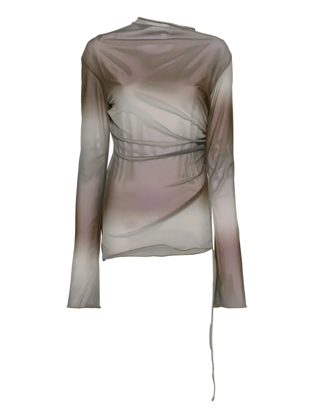 Драпированный топ с длинными рукавами Jade Cropper, нейтральный
Драпированный топ с длинными рукавами Jade Cropper, нейтральный