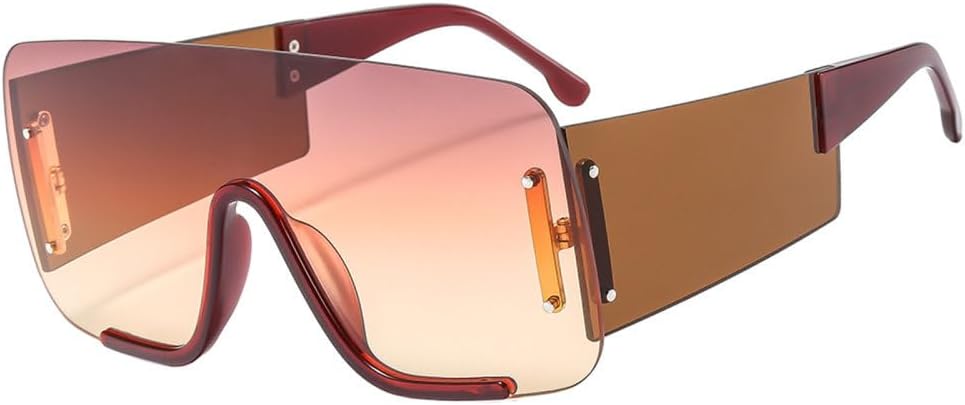 Солнцезащитные очки MUTYNE большого размера без оправы для женщин и мужчин, пляжные, ветрозащитные, классические, для путешествий, с защитой от УФ-излучения UV400, Red Yellow
Солнцезащитные очки MUTYNE большого размера без оправы для женщин и мужчин, пляжные, ветрозащитные, классические, для путешествий, с защитой от УФ-излучения UV400, Red Yellow