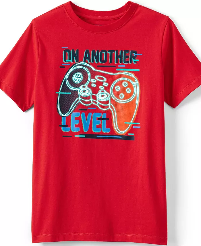 Футболка с коротким рукавом и принтом для мальчиков Lands' End, красный
Футболка с коротким рукавом и принтом для мальчиков Lands' End, красный