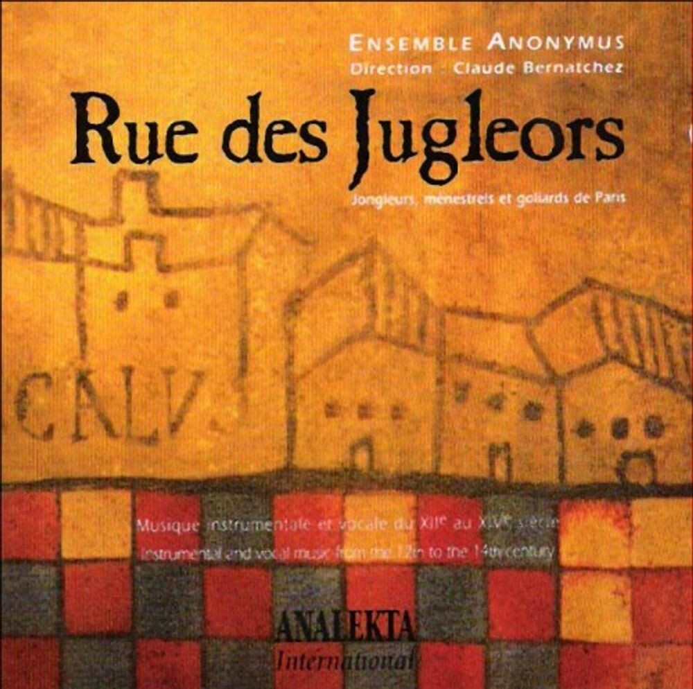 Диск CD Rue Des Jungleors: Instrumental & Vocal Music from the 12th to the 14th Century - Ensemble Anonymus (Hungary), Claude Bernatchez
Диск CD Rue Des Jungleors: Instrumental & Vocal Music from the 12th to the 14th Century - Ensemble Anonymus (Hungary), Claude Bernatchez