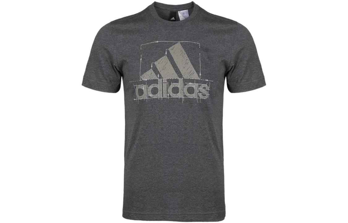 Футболка мужская серая Adidas, серый 
Футболка мужская серая Adidas, серый