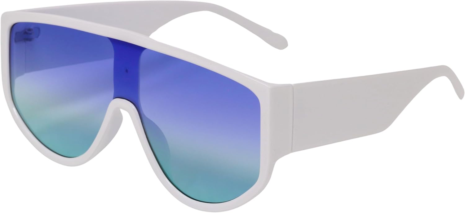 Большие солнцезащитные очки с плоской верхней частью для женщин, винтажный стиль, цельные квадратные солнцезащитные очки-щитки, модные очки-авиаторы RAVI EYEWEAR, White/Blue Green
Большие солнцезащитные очки с плоской верхней частью для женщин, винтажный стиль, цельные квадратные солнцезащитные очки-щитки, модные очки-авиаторы RAVI EYEWEAR, White/Blue Green