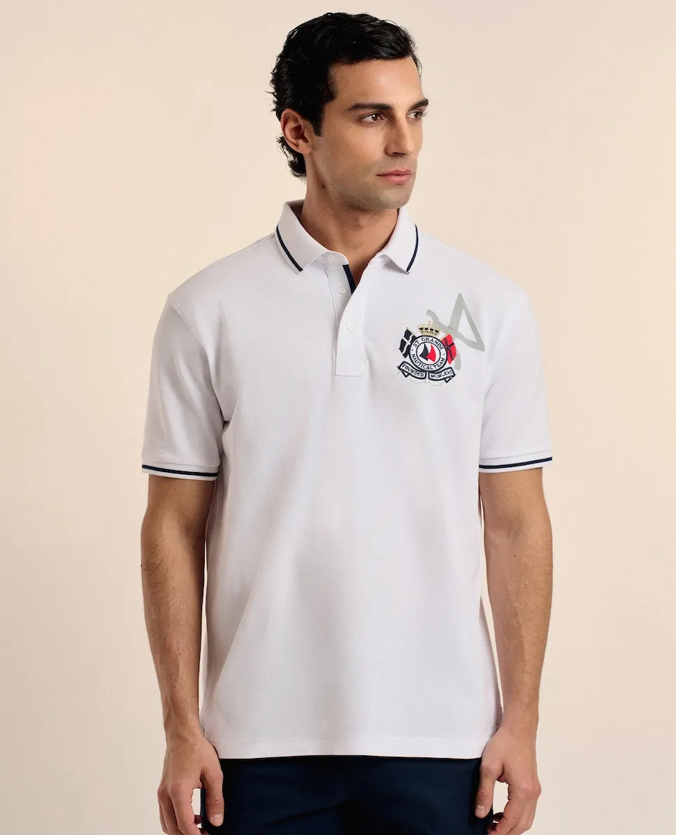 Классическая поло из пике с коротким рукавом Valecuatro, белый
Классическая поло из пике с коротким рукавом Valecuatro, белый