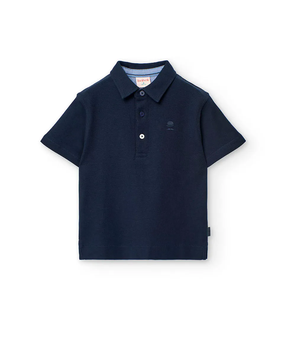 Рубашка поло с короткими рукавами для мальчика, 100% хлопок Boboli, тёмно-синий
Рубашка поло с короткими рукавами для мальчика, 100% хлопок Boboli, тёмно-синий