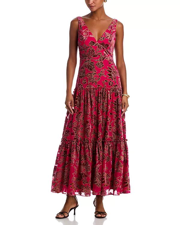 Эксклюзивное бархатное платье-макси с эффектом выгорания. Aqua, розовый
Эксклюзивное бархатное платье-макси с эффектом выгорания. Aqua, розовый