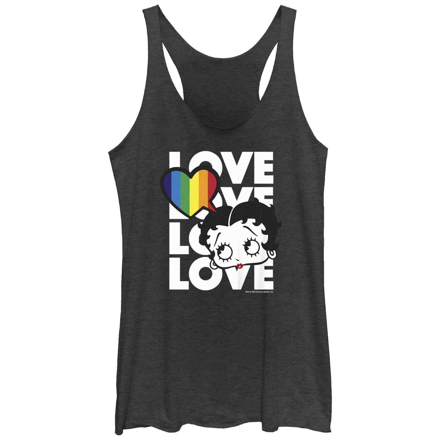 Майка с графическим изображением Betty Boop Pride Thinking Love Word Stack для юниоров Tri-Blend Racerback Licensed Character
Майка с графическим изображением Betty Boop Pride Thinking Love Word Stack для юниоров Tri-Blend Racerback Licensed Character