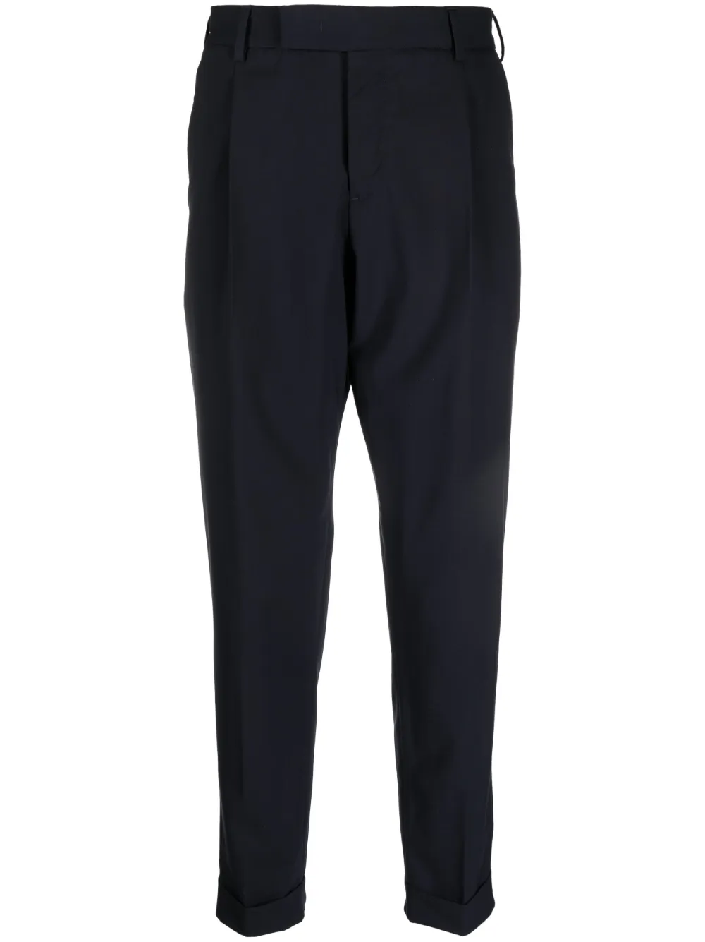 Укороченные брюки из смесовой вирджинской шерсти PT Torino, синий
Укороченные брюки из смесовой вирджинской шерсти PT Torino, синий