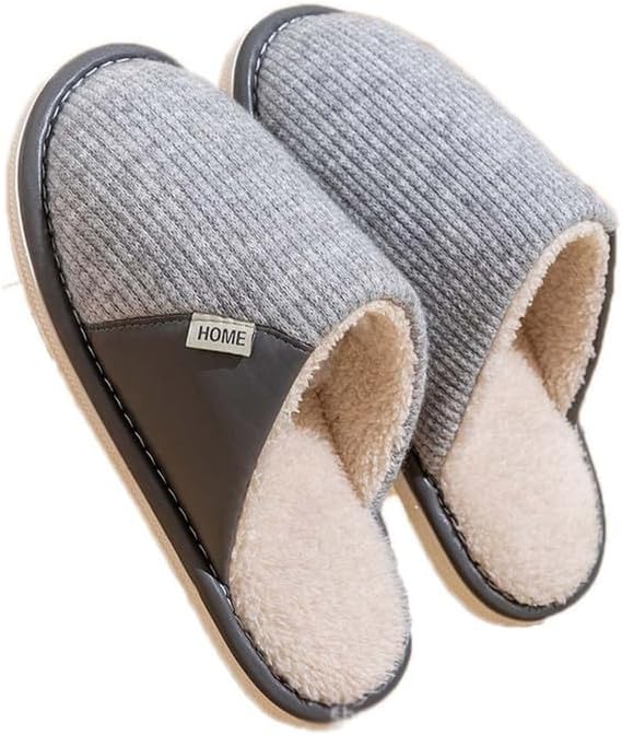 JadeRich Женские и мужские кожаные вязаные шерстяные домашние тапочки, мягкие, теплые, для дома, семейные домашние тапочки, серый
JadeRich Женские и мужские кожаные вязаные шерстяные домашние тапочки, мягкие, теплые, для дома, семейные домашние тапочки, серый
