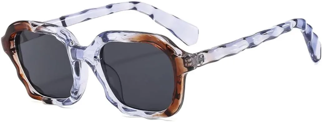 Винтажные солнцезащитные очки волнообразной формы для женщин, модные двухцветные очки с защитой от УФ-излучения UV400 для мужчин VRTRFFTR, Purple Brown Gray
Винтажные солнцезащитные очки волнообразной формы для женщин, модные двухцветные очки с защитой от УФ-излучения UV400 для мужчин VRTRFFTR, Purple Brown Gray