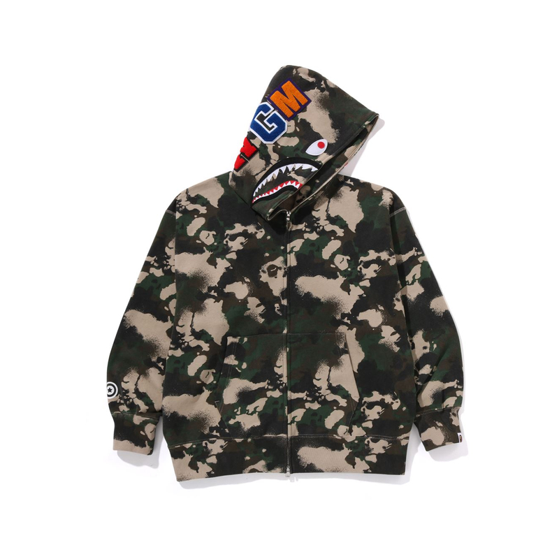 Бейп мап камуфляж акула расслабленный крой худи с полной молнией A BATHING APE, зеленый
Бейп мап камуфляж акула расслабленный крой худи с полной молнией A BATHING APE, зеленый