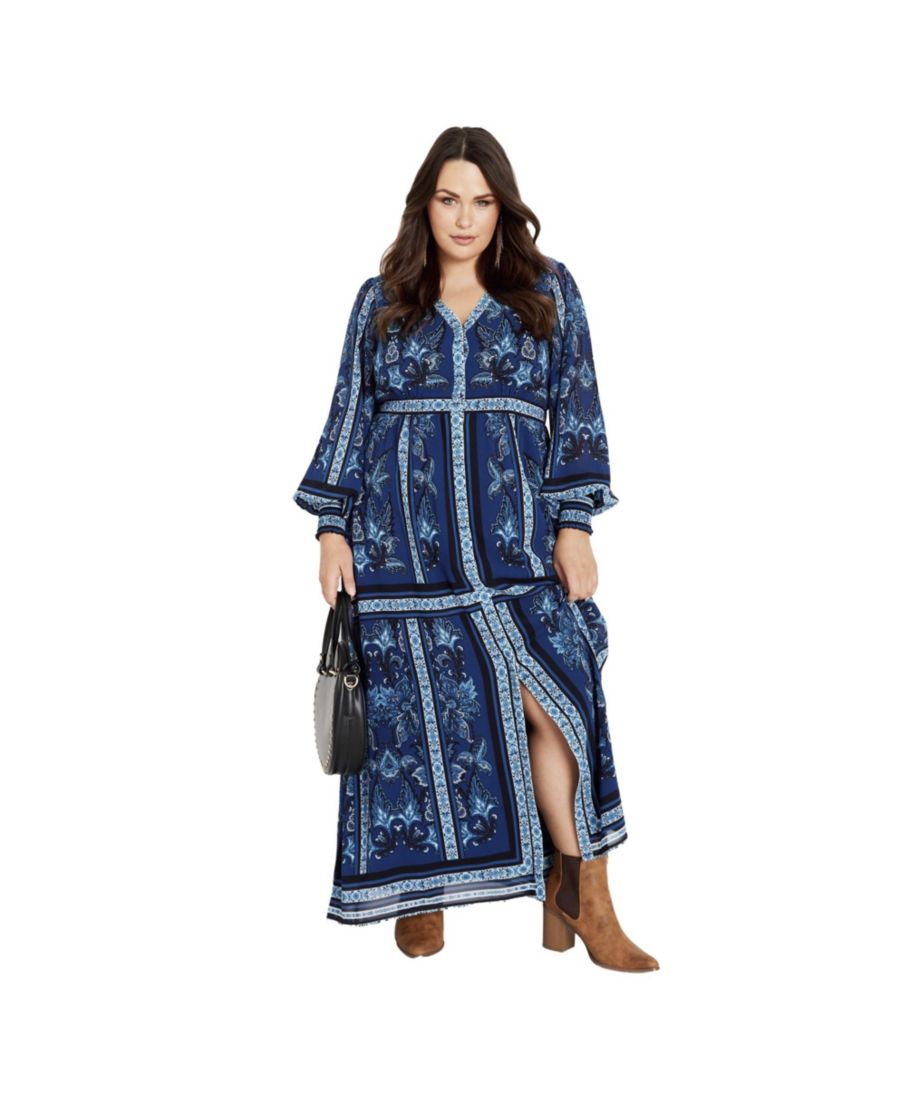 Женское длинное платье большого размера с рукавами в стиле "Sreene Placement" AVENUE, Petrol
Женское длинное платье большого размера с рукавами в стиле "Sreene Placement" AVENUE, Petrol