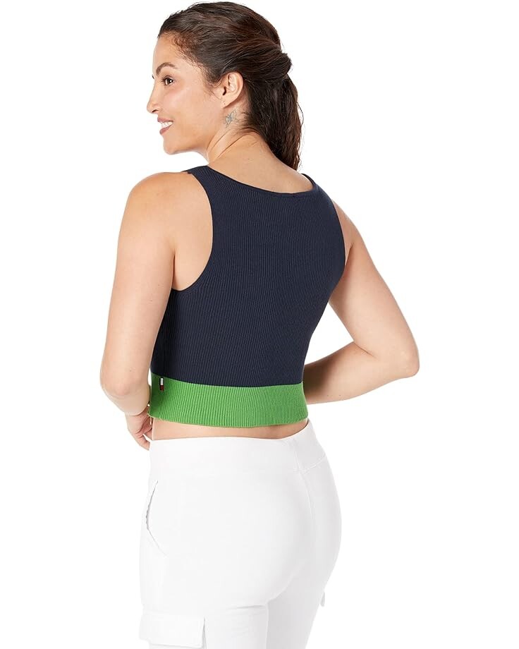 Свитер Tommy Hilfiger Crop Color-Block Sweater Tank, цвет Sky Captain/New Leaf
Свитер Tommy Hilfiger Crop Color-Block Sweater Tank, цвет Sky Captain/New Leaf