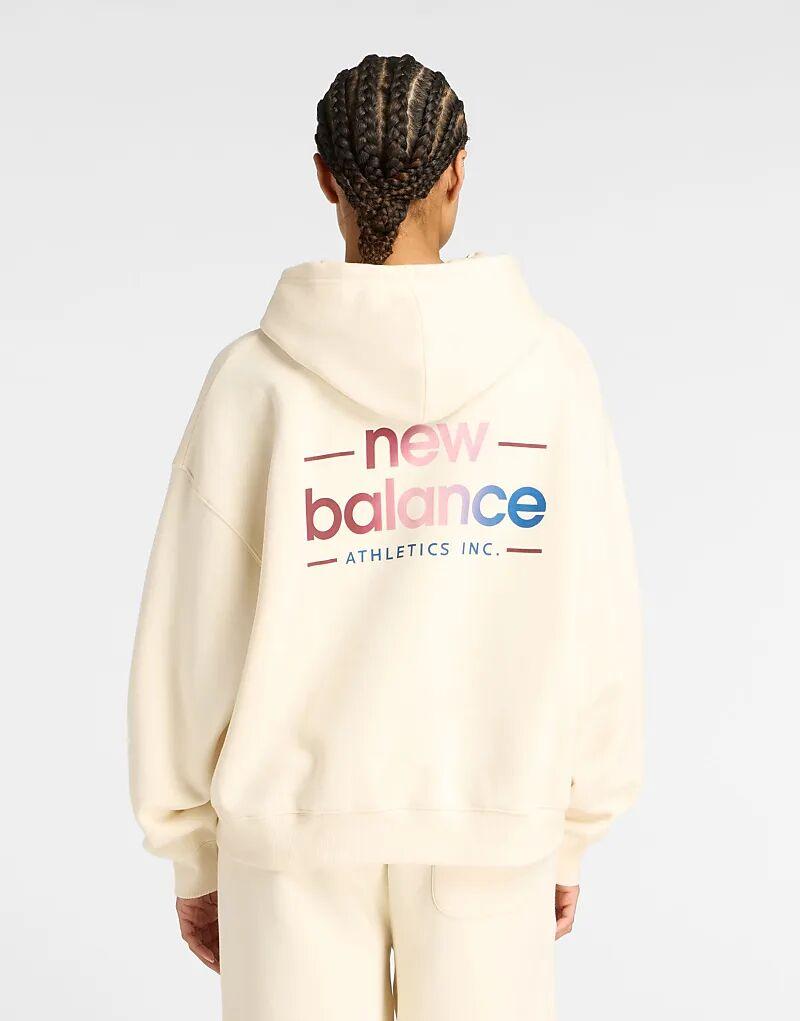 Толстовка свободного кроя New Balance Reimagined бежевого цвета из флиса
Толстовка свободного кроя New Balance Reimagined бежевого цвета из флиса