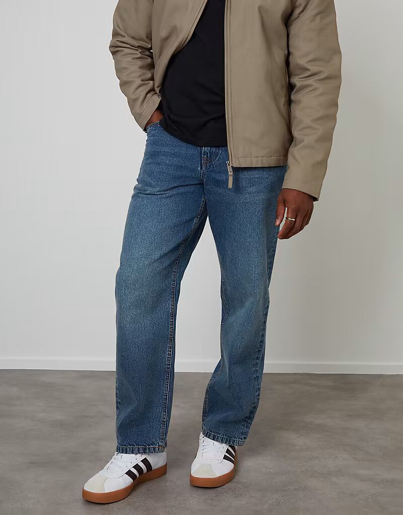 Джинсы Loose fit средне-синего цвета Threadbare
Джинсы Loose fit средне-синего цвета Threadbare