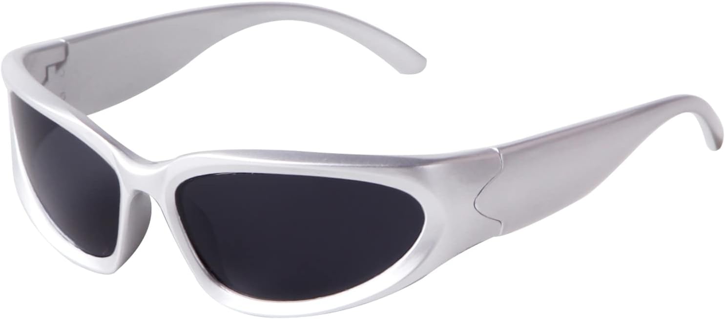 ADE WU Модные солнцезащитные очки с обтекаемой формой для женщин и мужчин, стильные, в духе 2000-х, овальные, футуристические, для рейв-вечеринок, Silver Frame Dark Grey Lens
ADE WU Модные солнцезащитные очки с обтекаемой формой для женщин и мужчин, стильные, в духе 2000-х, овальные, футуристические, для рейв-вечеринок, Silver Frame Dark Grey Lens