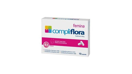 Комплифлора Фемина, биологически активная добавка, 10 капсул. Pamex Pharmaceuticals UG
Комплифлора Фемина, биологически активная добавка, 10 капсул. Pamex Pharmaceuticals UG