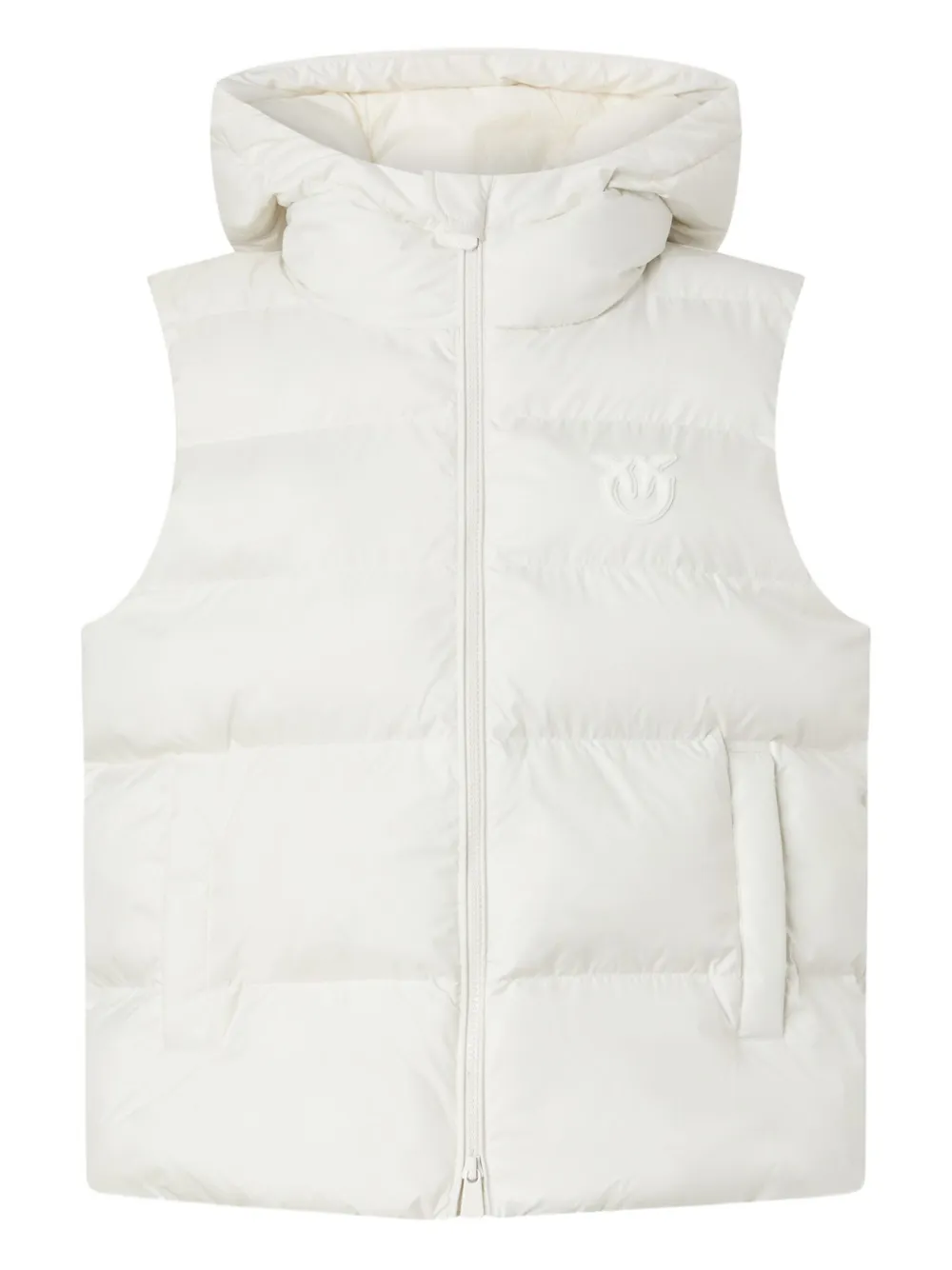 Стеганый жилет с капюшоном PINKO, белый
Стеганый жилет с капюшоном PINKO, белый