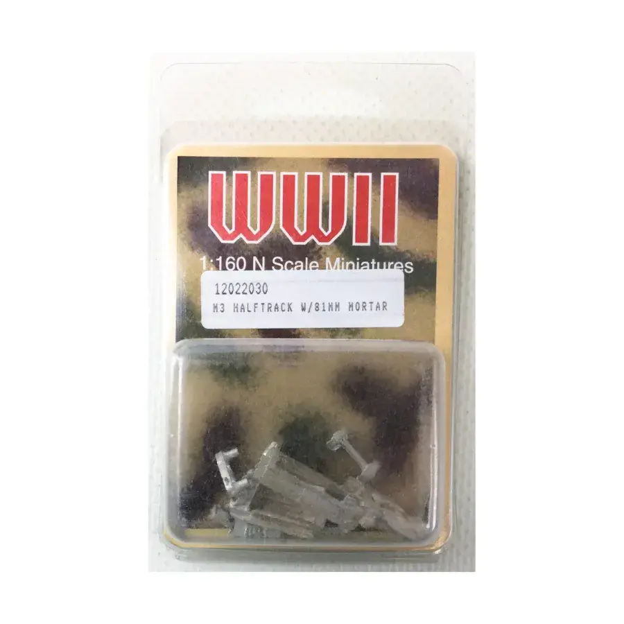 Полугусеничный М3 с 81-мм минометом, WWII Miniatures (1:160)
Полугусеничный М3 с 81-мм минометом, WWII Miniatures (1:160)