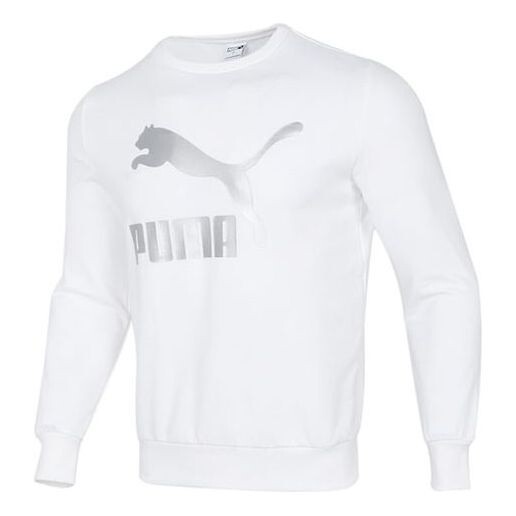 Толстовка classics logo crew large logo printing sports round neck pullover white Puma, белый
Толстовка classics logo crew large logo printing sports round neck pullover white Puma, белый