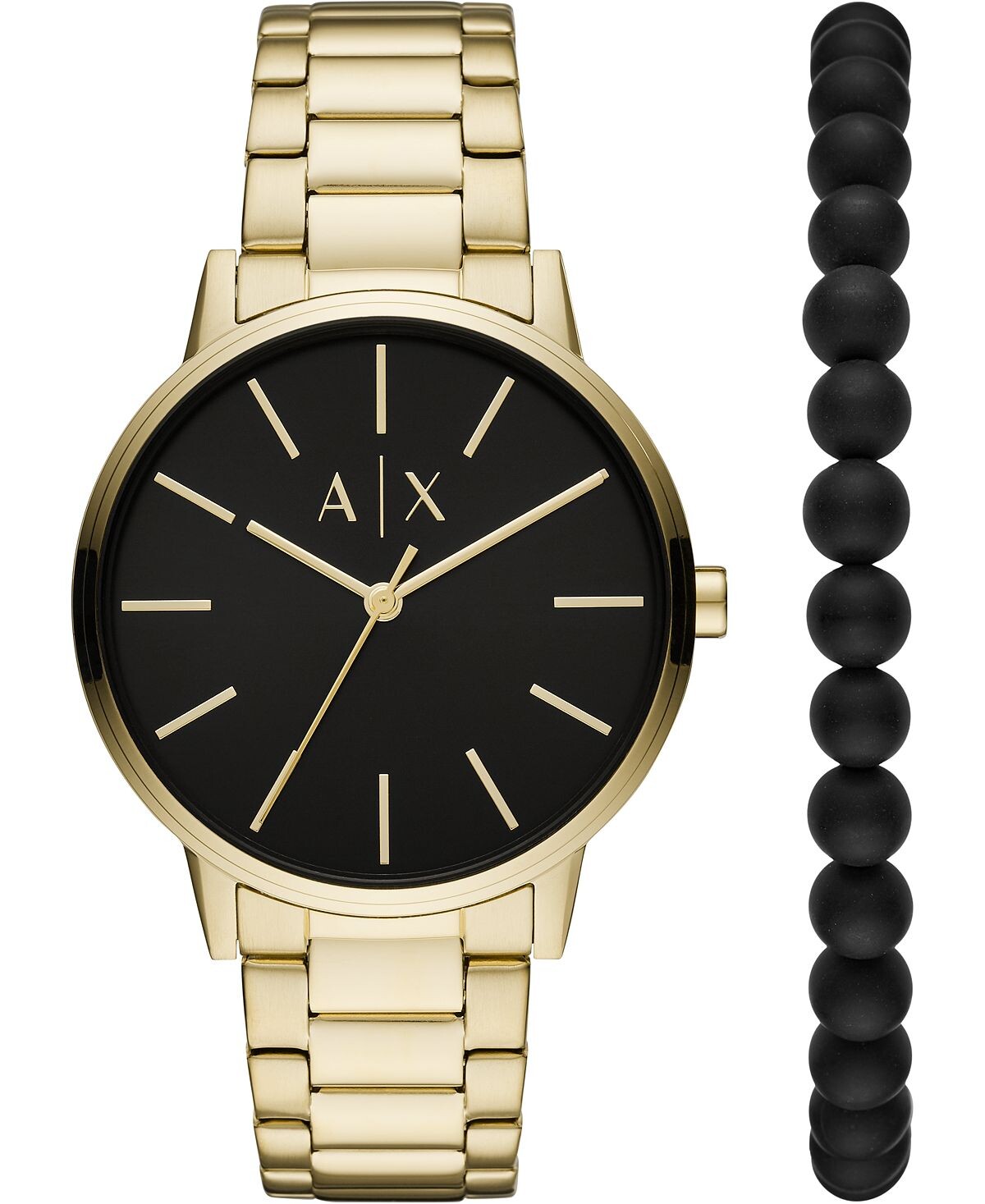 Мужские золотистые часы-браслет из нержавеющей стали, 42 мм, подарочный набор Armani Exchange
Мужские золотистые часы-браслет из нержавеющей стали, 42 мм, подарочный набор Armani Exchange