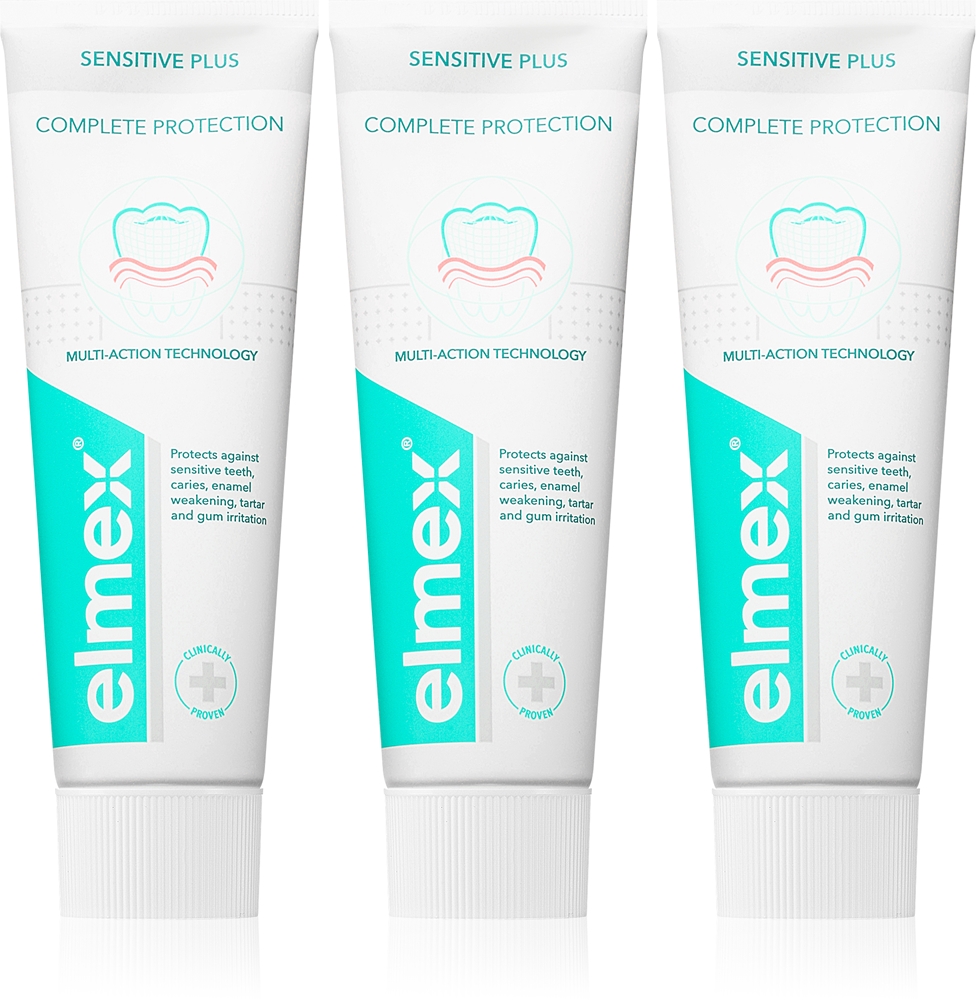 Укрепляющая зубная паста Sensitive Plus Complete Protection Elmex, 3× 75 мл
Укрепляющая зубная паста Sensitive Plus Complete Protection Elmex, 3× 75 мл