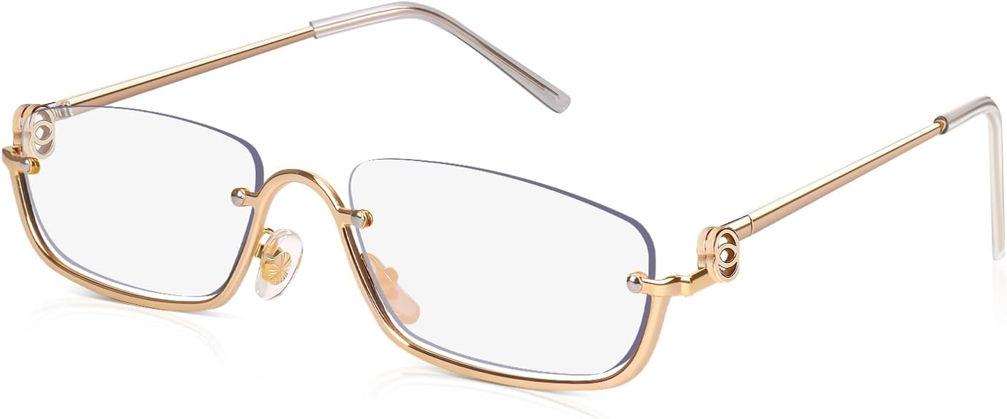 Солнцезащитные очки DrRelax маленького прямоугольного размера для женщин, ретро-очки с полуметаллической оправой для вождения, в стиле 90-х и Y2K. Прямоугольные солнцезащитные очки, Golden/ Clear
Солнцезащитные очки DrRelax маленького прямоугольного размера для женщин, ретро-очки с полуметаллической оправой для вождения, в стиле 90-х и Y2K. Прямоугольные солнцезащитные очки, Golden/ Clear