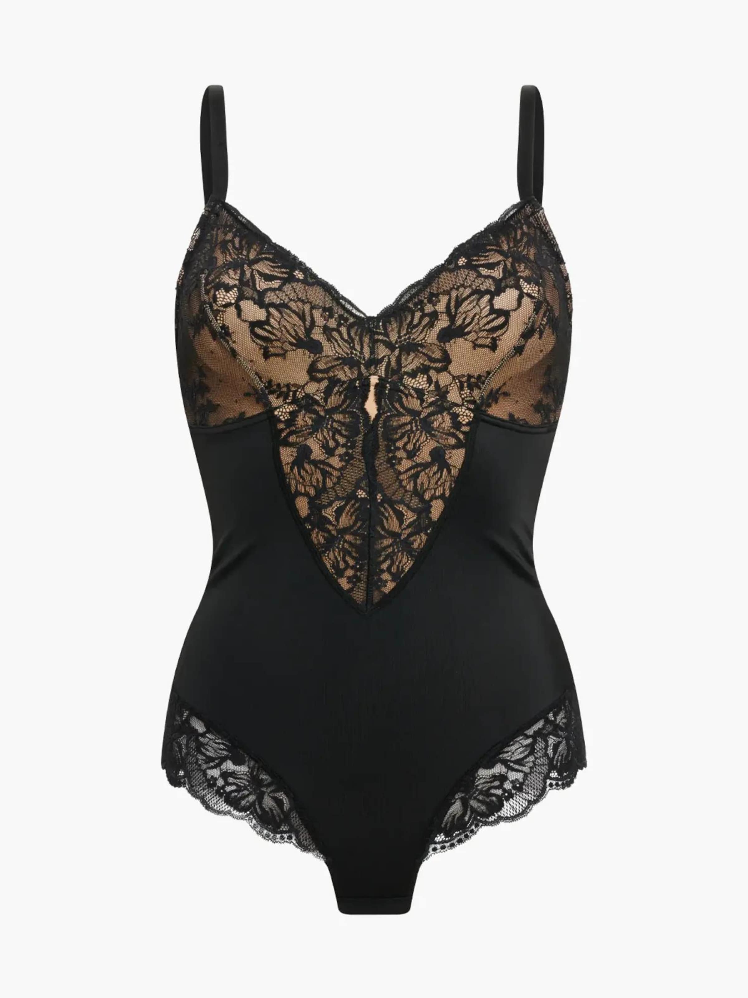 Creamy Корректирующий боди 'Sculpting Lace Shapewear Bodysuit mit Slip' в черном цвете
Creamy Корректирующий боди 'Sculpting Lace Shapewear Bodysuit mit Slip' в черном цвете
