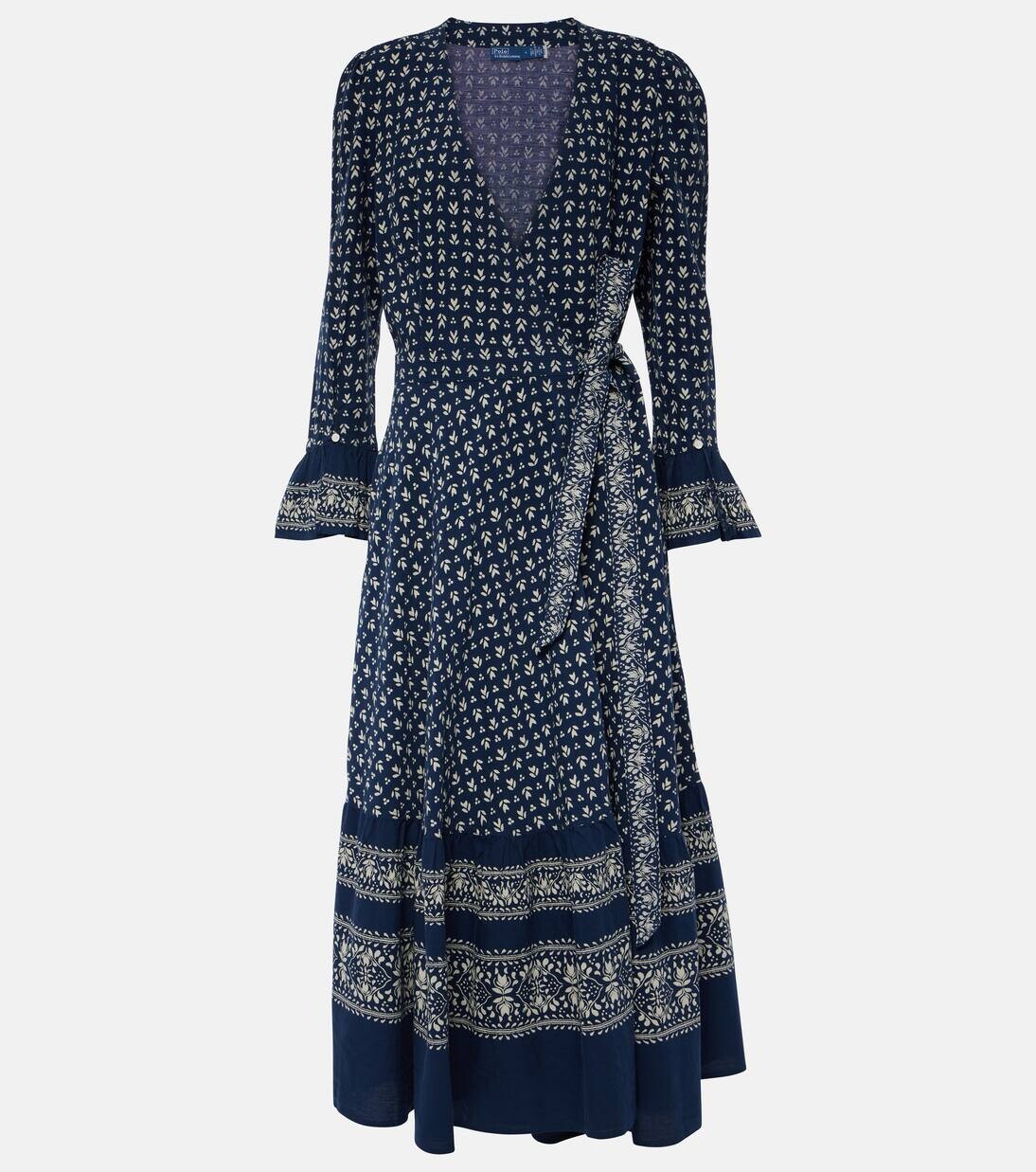 Платье-халат из хлопка с цветочным принтом и оборками Polo Ralph Lauren, цвет 1688 navy bell floral
Платье-халат из хлопка с цветочным принтом и оборками Polo Ralph Lauren, цвет 1688 navy bell floral