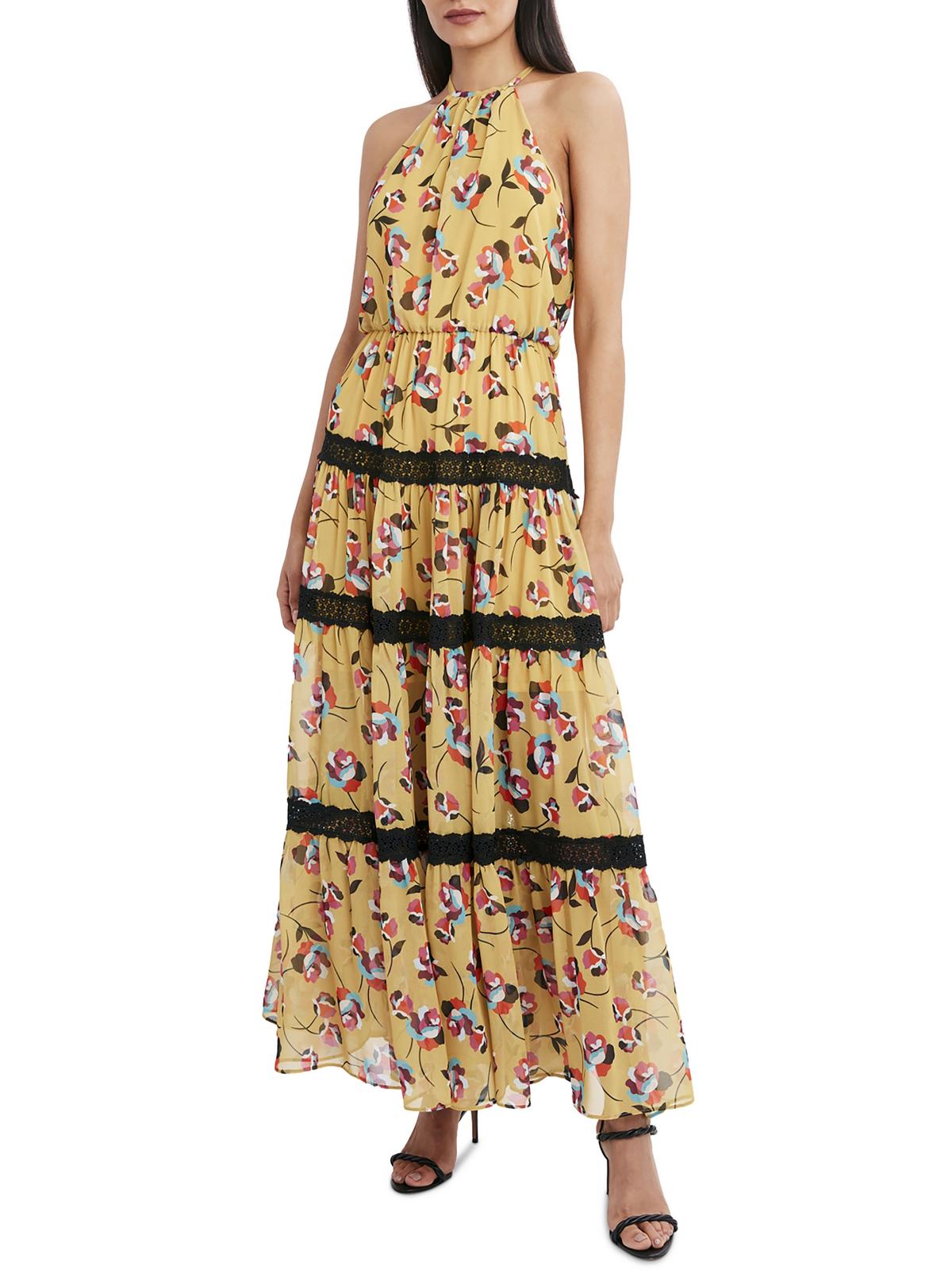 Женское платье макси с кружевной отделкой и бретелью через шею BCBGMAXAZRIA, желтый
Женское платье макси с кружевной отделкой и бретелью через шею BCBGMAXAZRIA, желтый