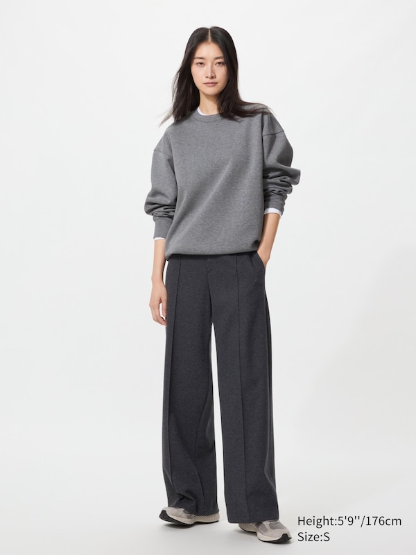 Широкие брюки из начесанного джерси (удлиненные) Uniqlo, 08 dark grey
Широкие брюки из начесанного джерси (удлиненные) Uniqlo, 08 dark grey