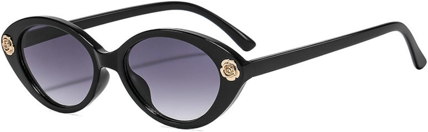 willochra Милые ретро-солнцезащитные очки «кошачий глаз» для женщин, модные винтажные солнцезащитные очки в овальной оправе, дизайнерские черные очки с цветочным рисунком, C4
willochra Милые ретро-солнцезащитные очки «кошачий глаз» для женщин, модные винтажные солнцезащитные очки в овальной оправе, дизайнерские черные очки с цветочным рисунком, C4