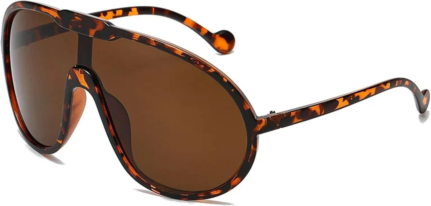 Панк-модные солнцезащитные очки в большой оправе для женщин, винтажные велосипедные очки для мужчин, ретро-очки с градиентным покрытием UV400 TVTBBVV, Leopard
Панк-модные солнцезащитные очки в большой оправе для женщин, винтажные велосипедные очки для мужчин, ретро-очки с градиентным покрытием UV400 TVTBBVV, Leopard