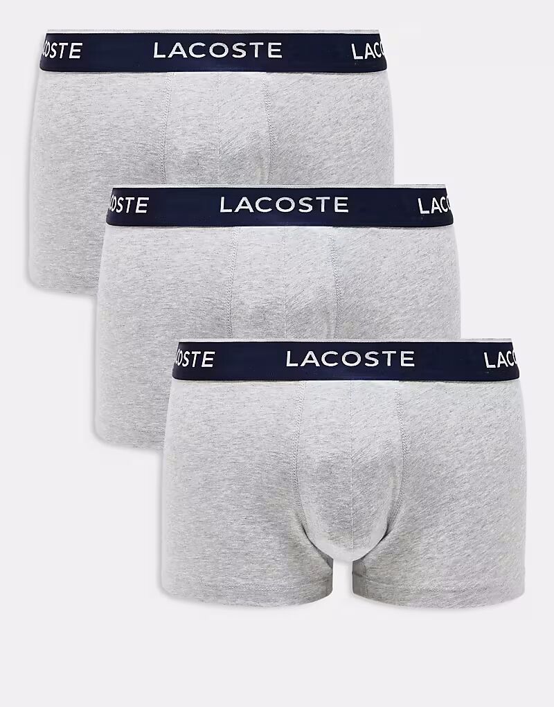 Lacoste - 3 пары трусов серого цвета
Lacoste - 3 пары трусов серого цвета
