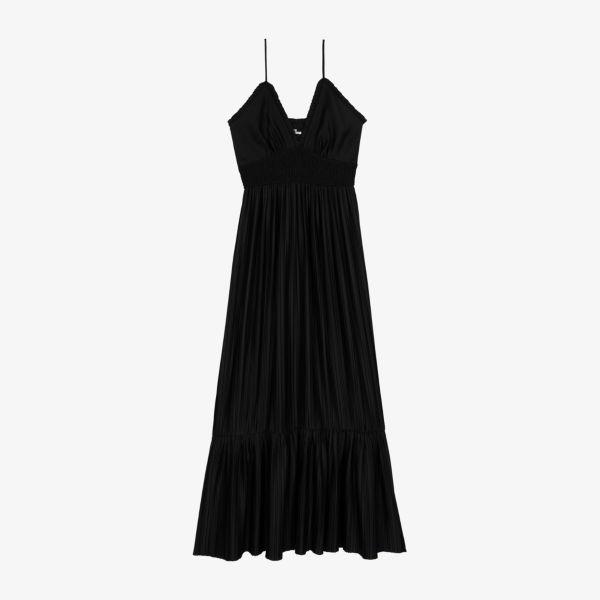 Платье макси The Kooples из сатина со сборкой на талии, черный
Платье макси The Kooples из сатина со сборкой на талии, черный