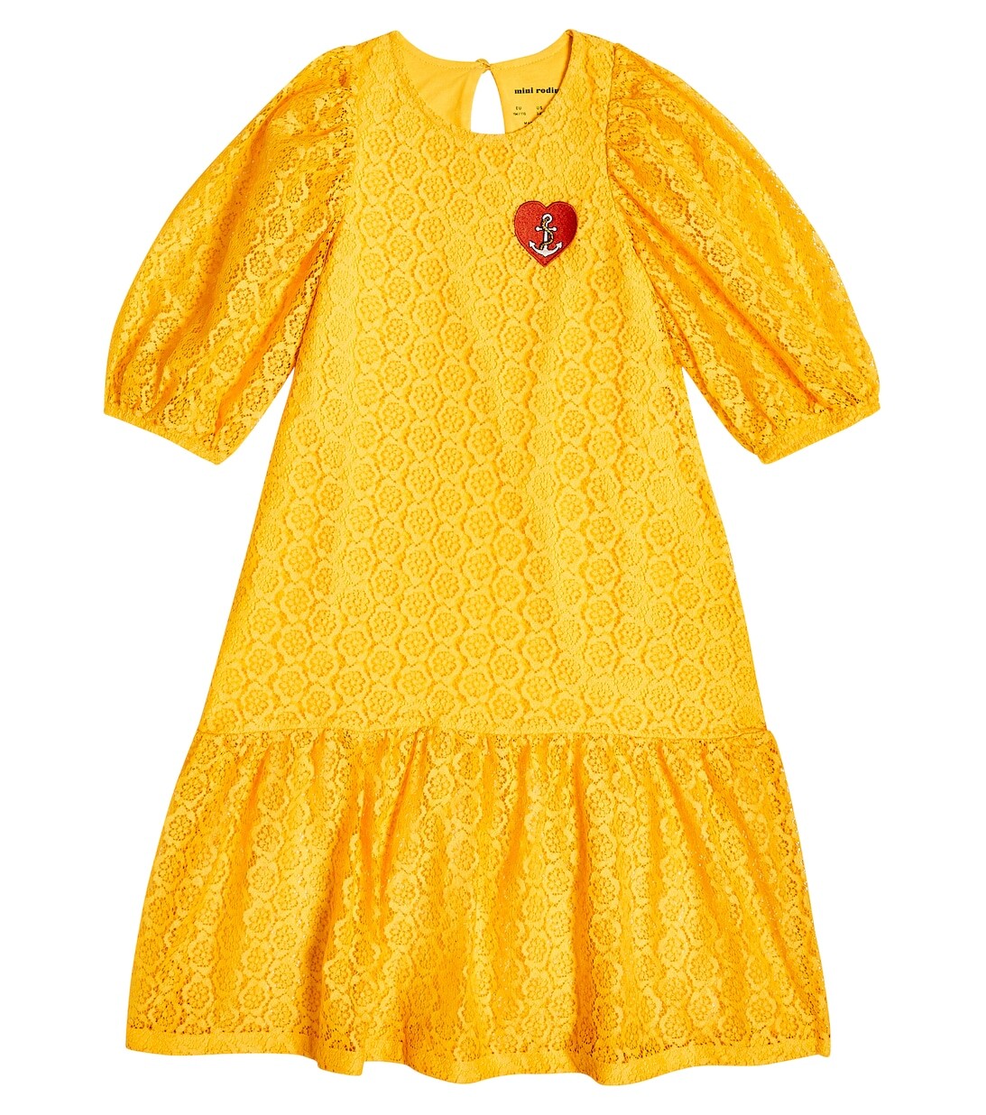 Вышитое кружевное платье Mini Rodini, желтый
Вышитое кружевное платье Mini Rodini, желтый