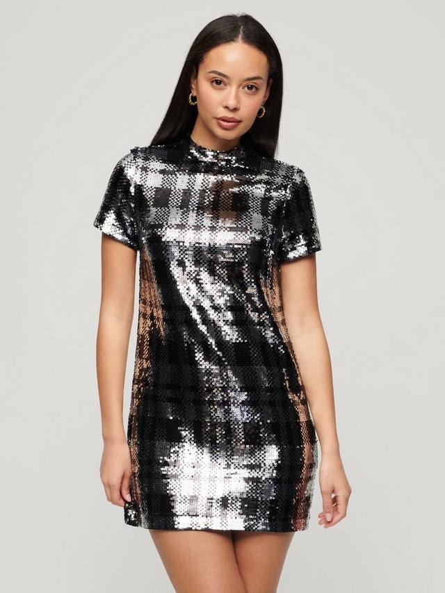 Блестящее платье-футболка Superdry, Grey
Блестящее платье-футболка Superdry, Grey