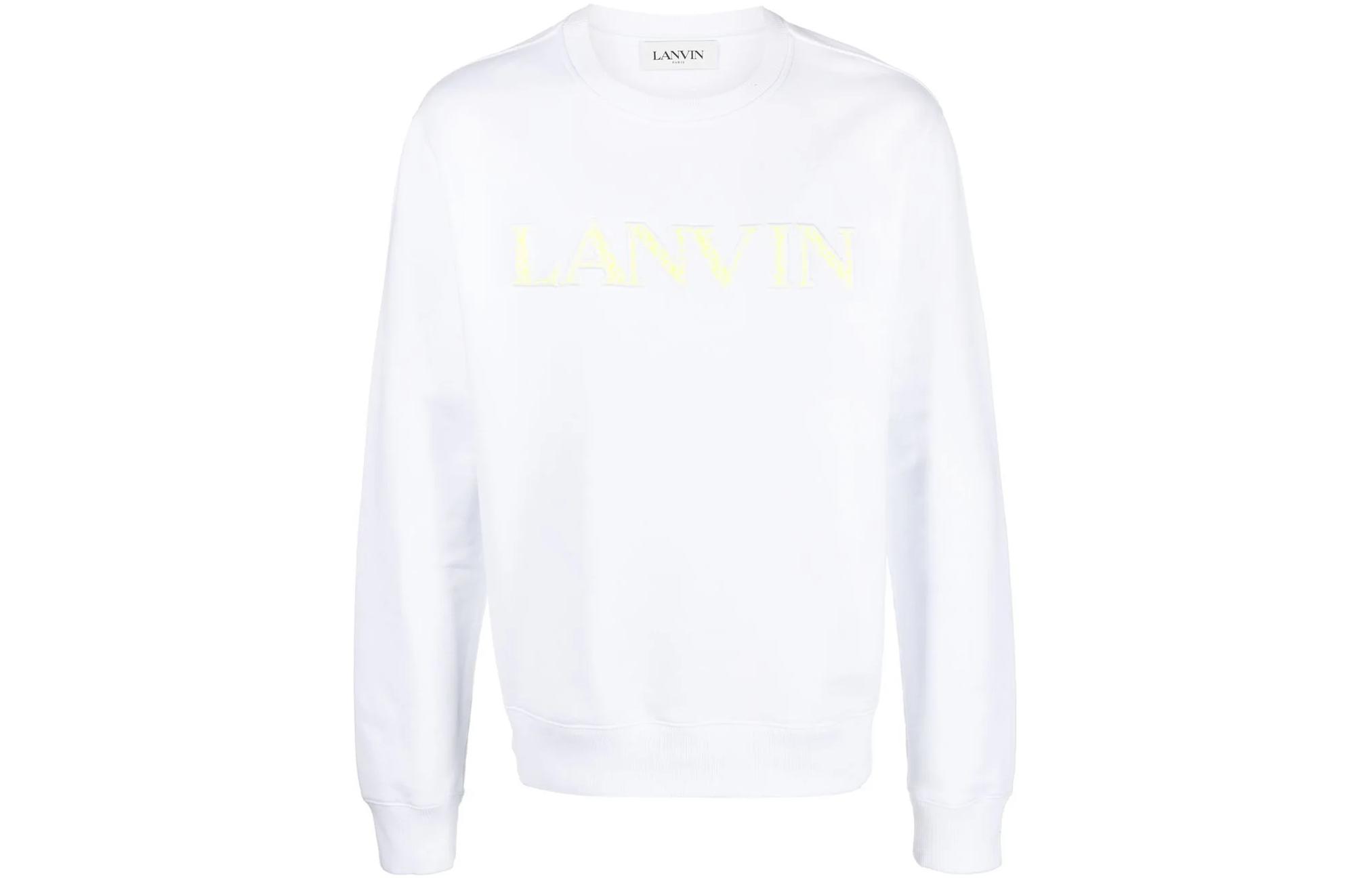 Хлопковый свитшот с вышитым логотипом Lanvin, белый
Хлопковый свитшот с вышитым логотипом Lanvin, белый