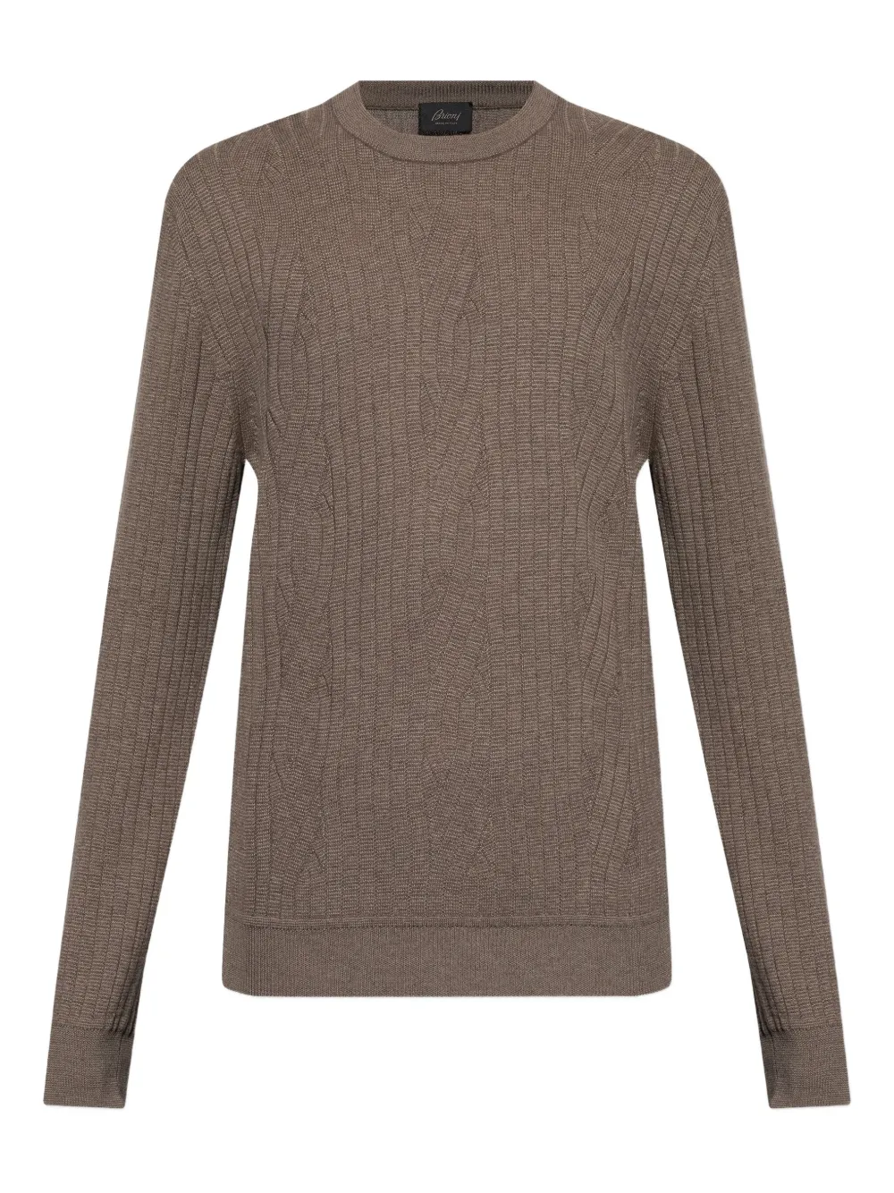 Свитер фактурной вязки Brioni, коричневый
Свитер фактурной вязки Brioni, коричневый