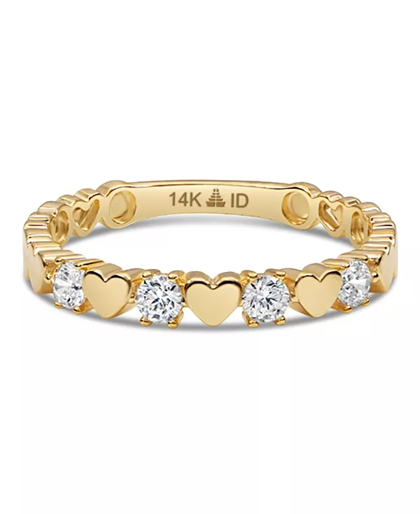 Милое кольцо в форме сердца из 14-каратного золота, размер 7, вес около 1,9 грамма. Devata, gold