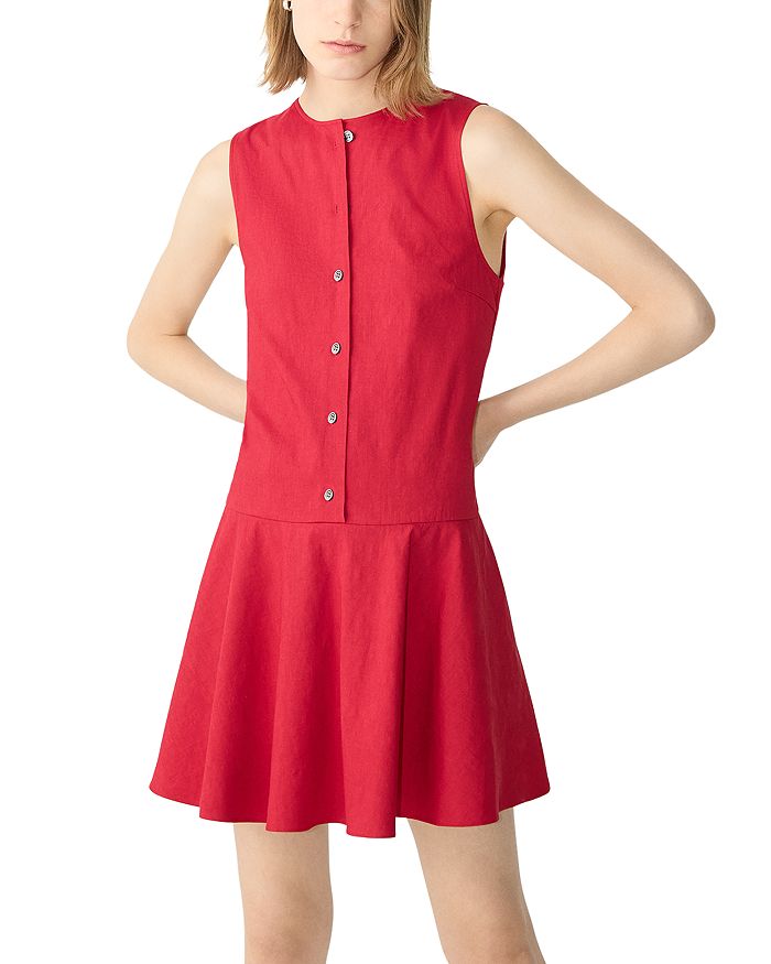 Безрукавное мини-платье из льняной смеси Theory, красный
Безрукавное мини-платье из льняной смеси Theory, красный
