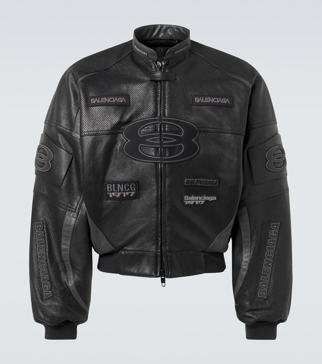 Кожаная косуха байкерская Balenciaga, черный
Кожаная косуха байкерская Balenciaga, черный