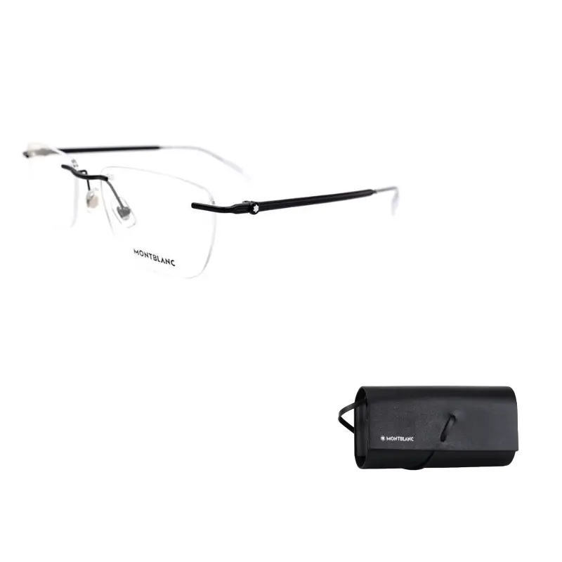 MONTBLANC Мастерская оправа для очков квадратной формы мужская черная, Black