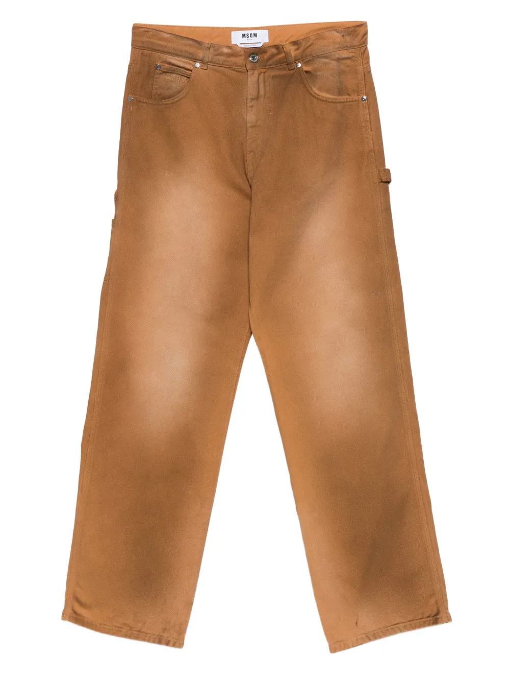 Брюки с эффектом потертости Msgm, коричневый
Брюки с эффектом потертости Msgm, коричневый