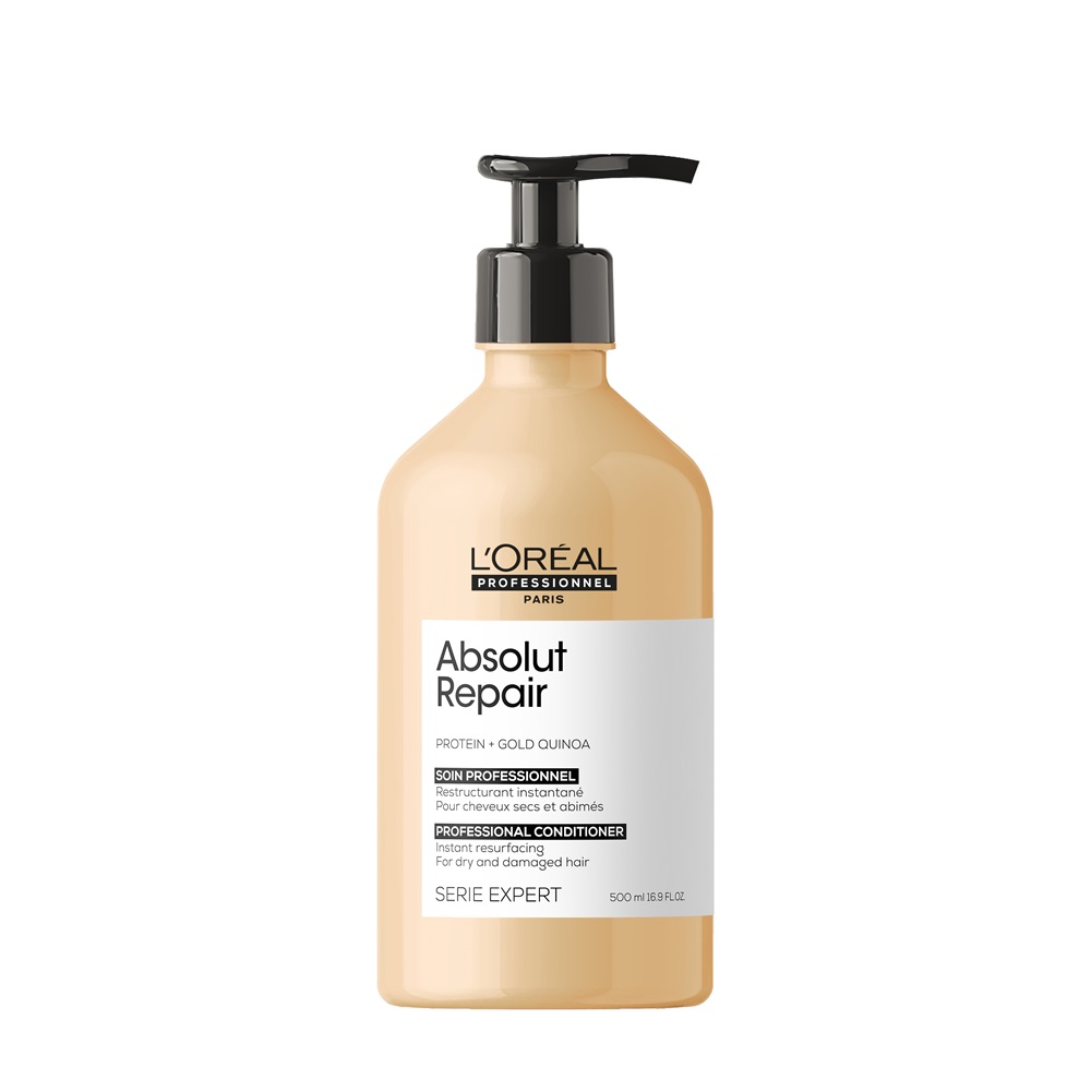 Восстанавливающий кондиционер для сухих и поврежденных волос absolut repair protein + gold quinoa conditioner L′Oréal Professionnel Paris, 500 мл
Восстанавливающий кондиционер для сухих и поврежденных волос absolut repair protein + gold quinoa conditioner L′Oréal Professionnel Paris, 500 мл