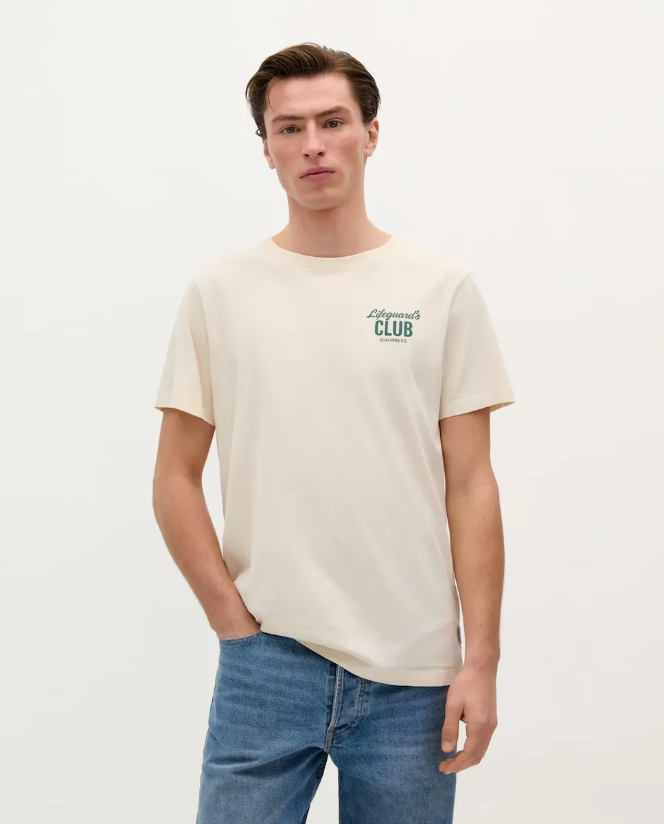 Мужская хлопковая футболка с коротким рукавом Scalpers, белый
Мужская хлопковая футболка с коротким рукавом Scalpers, белый