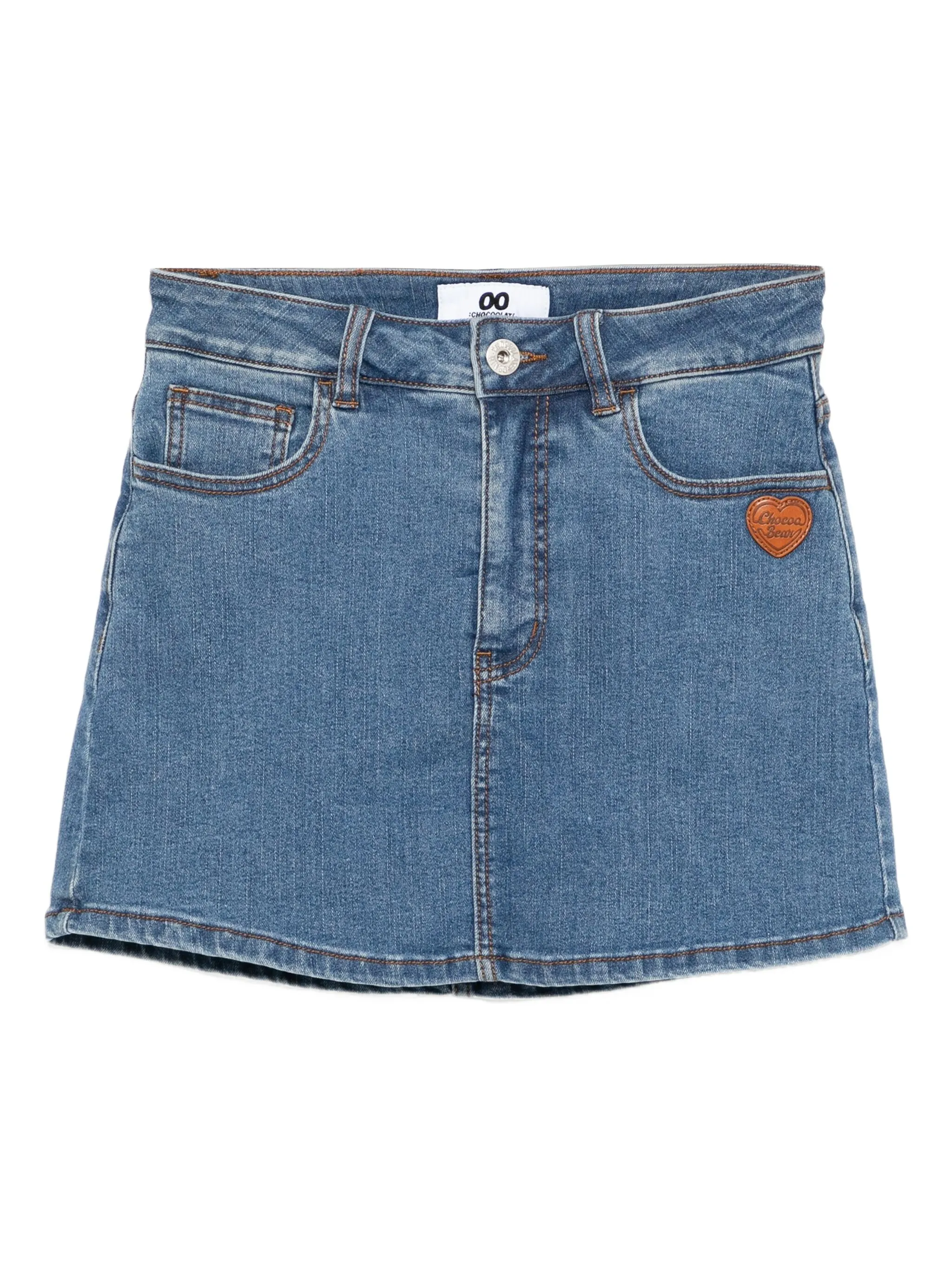 Джинсовая юбка с нашивкой-логотипом Chocoolate, синий
Джинсовая юбка с нашивкой-логотипом Chocoolate, синий