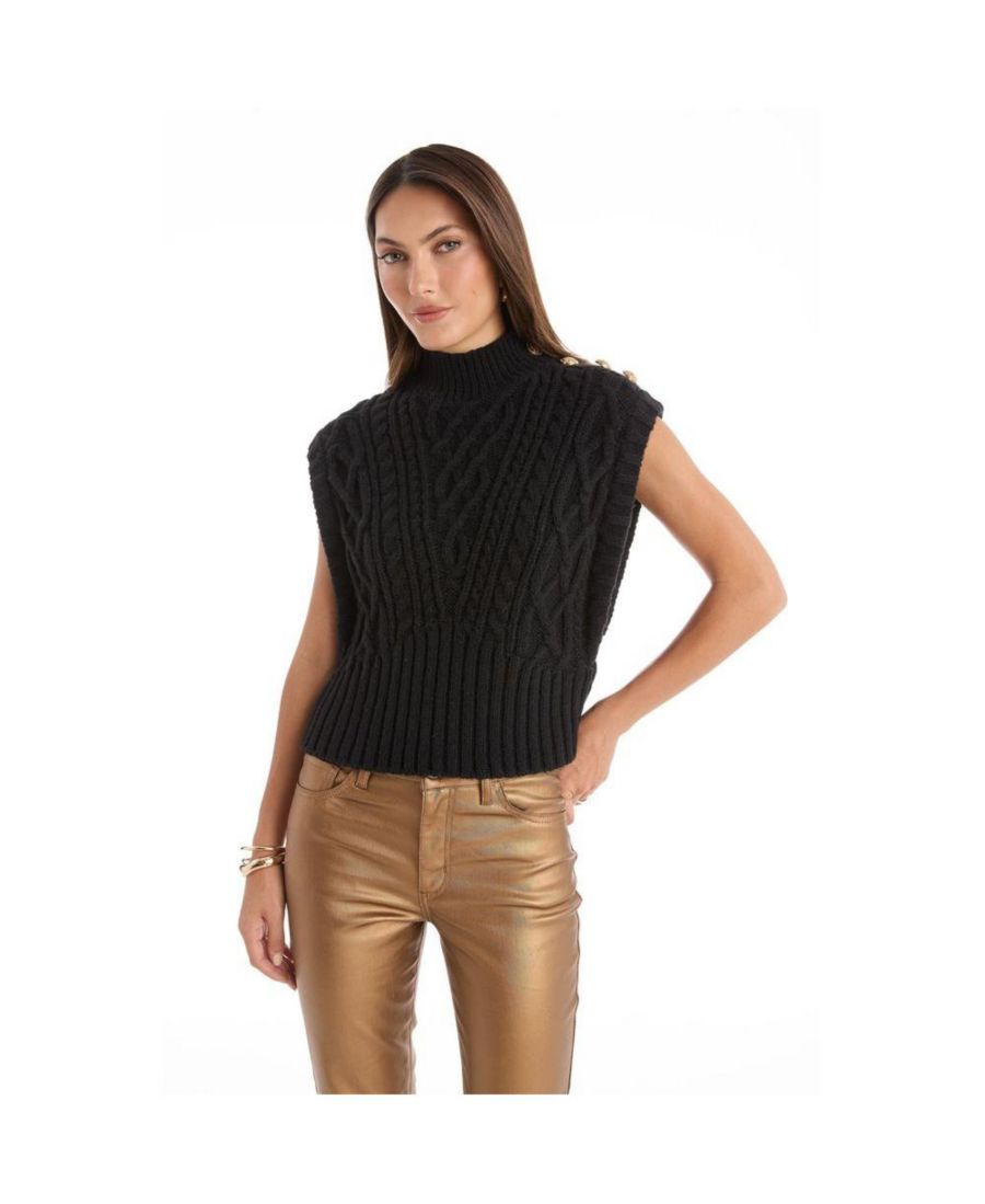 Женский свитер Raina с косами и пуговицами The Noli Shop, Black
Женский свитер Raina с косами и пуговицами The Noli Shop, Black