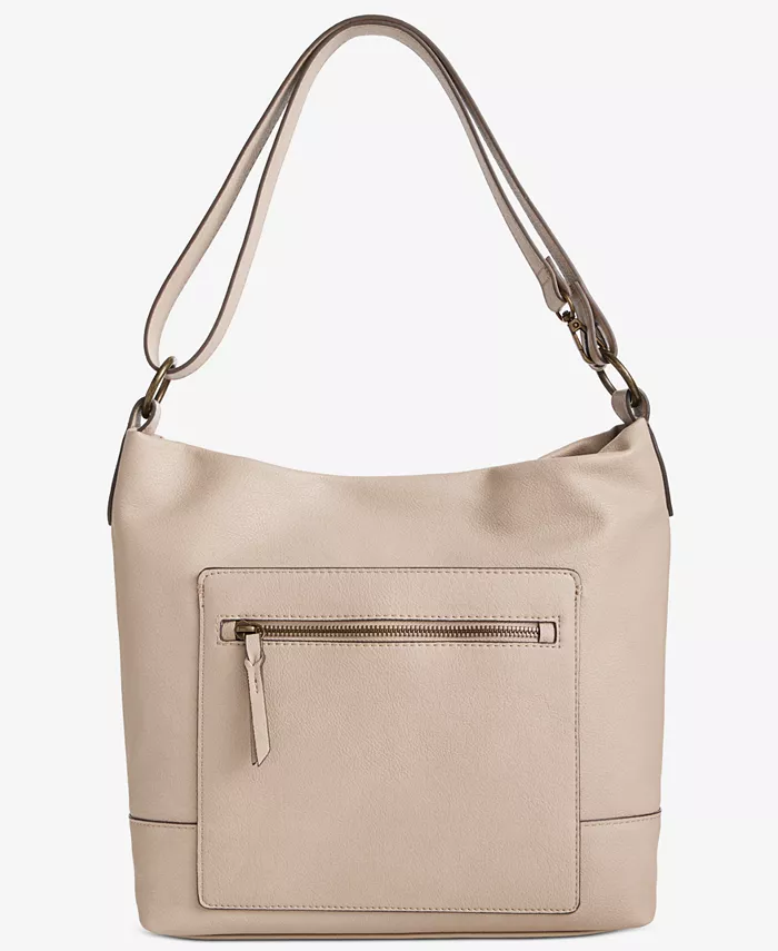 Сумка-хобо Hudsonn Style & Co, коричневый/бежевый 
Сумка-хобо Hudsonn Style & Co, коричневый/бежевый