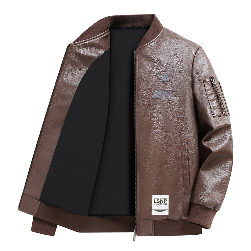 Кожаная куртка Unisex Baseball Collar Moderate LISENPOK, coffee
Кожаная куртка Unisex Baseball Collar Moderate LISENPOK, coffee